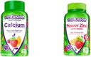 Vitamin Kalsium Gummy Vitamin untuk Dukungan Tulang, 100 Count & Power Zinc Gummy Vitamin untuk Dukungan Imune, 90 Count