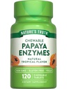Nature 's Truth Papaya Enzyme Chewable Tablet nomor 124; 120 Count 124; Vegan, Non-GMO & Gluten Free Suplement for Ditraffic 124; Natural Tropical Flavor