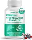 Lipomal Nicotinamide Riboside Transport-Resveratrol Koenzim Q10 Vitamin C - Pendukung Penuaan Sehat, Skin- Supports Healthy Aging, Promotes Healthy Skin- Dibuat dan Diuji di Amerika Serikat