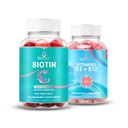BeLive Biotin dan Multivitamin D3 & B12 Bundle untuk Pertumbuhan Rambut, Skin & Nails Sehat, Enhanced Bone & Muscle Strength, Health and Energy