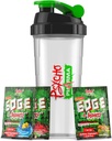 Psycho Pharma Edge of Insanity Pre Workout - Powder Stem Terkuat untuk Pumps Intense, Energy & Focus - 3 Sample Flavors + Free Shaker Cup (Jungle Juice, Blue Lemonade, Strawberry)