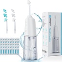 Sistem Irrigation Nasal Pordable Corsal Rinse Machine for Sinus Allergy Relief Nasal Care - Electric Neti Pot for Nasal Irrigation - Sinus Rinse Kit dengan 6 Nozzles 40 Salt Packs