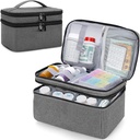 Medicine Organizer dan Penyimpanan Tas Kosong, Family First Aid Box, Pill Bottle Organizer Tas untuk Pengobatan Darurat, Suplemen atau Kets Medis, Tas Obat Zippered untuk Rumah dan Perjalanan