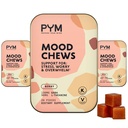 PYM Berry Mood Chews Dukungan untuk Stress, Cemas & Overwhelm, 60 Count 124; 130mg GABA, 90mg L- Theanine 124; Vegan, Non-GMO, Gluten-Free, Tidak Ditambahkan Gula 124; All-Natural Mood Pengaturan Keseimbangan Dibuat di USA