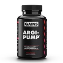 Gains in Bulk L Arginine Amino Acids Supplement for Nitric Oxide Dupport, Support for Men with L-Arginine, L Citrulline and L Ornithy, Muscle Pump, Energy and Heart Health Support, 90 Capsules