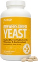 Pet MD Bawang putih & Brewer Yeast for Dogs & Cats - Bawang putih dan Yeast Plus Antioksidan - Brewer 's Yeast Tablet untuk Anjing & Kucing - Vitamin B 1 & Vitamin C - 500