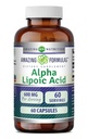 Amazing Formula Alpha Lipoic Acid 124; 600 Mg Per Serving Suplement 12.4; Capsules 14; Non-GMO 124; Gluten Free 124; Dibuat di AS (1 Pack 124; 60)