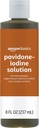 Antiseptik Aid Pertama Basics, 10% Povidone Iodin Solution Aid Antiseptik Pertama, Unflagranted, 8 Fluid Ounces, 1 - Pack (Sebelumnya Solimo)