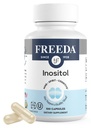 FREEDA Pure Inositol Kapsul - Myo- Inositol untuk Keseimbangan Hormonal, Dukungan Fungsi & Mood - Kosher, Vegetarian, Dibuat di Amerika Serikat - 100 Count, Tambahan-Hari Suppply - Mendukung Kesehatan Membran