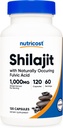 Nutricost Shilajit Capsules (1,000 mg Per Serving) (120 Capsules) - Shilajit Extract dengan Acids Penaklukan Acid Acid alami, 60 Servis, Gluten Bebas, Non-GMO, Vegan Friendly Dietary Suplemen