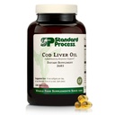 Pemroses Standar Cod Liver Oil - Aid Heally Skin & Eyes dengan Omegaga- 3 Acids Gendut & Vitamin A dan D - Bone & Tooth - Free, Non-Dairy & None-Soy - 180 Softgels (60 Pelayan)