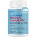 Fomotidine 20 mg Bulk Pack (300 Count Tablet) Acid Reflux Medicine for Heartburn Relief - OTC Maksimal Power Acid Acid Reducer - Anti Acid Relief Tablet untuk Internation Heartburn Relief