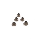Hearing Aid Domes Smoky Gray Tips Ear Pieces Comfortable untuk Open Fit BTE Sound Amplifier PSAP Kit Invisible, kecuali untuk RIC 5mm (S * 5)