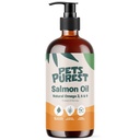 Pets Purest Salmon Oil for Dogs, Cats, Horses, Ferrets & Pets - 32 Fl Oz 100% Pure Premium Food Natural Omega 3, 6 & 9 Supplemen - Prolet Coat, Skin, Gabungan dan Kesehatan Otak