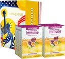 Ammune Booster Fizzy Drink Mix Herbal Suplemen Dibuat dengan Astragalus, Ginger, Jujube, Atractylodes, Passion Fruit, No Artificial, 10pack (2 Boxes)