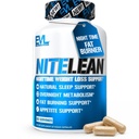 Night Time Fat Burner for Weight Loss Support - Belly Fat Burner for Men & Women with Green Tea and White Ginney Bean Extract - Nighttime Metabolisme Booster & Sleep Optimizer to Help Stubborn Fat Loss