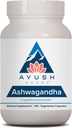 Ayush Herbs Ashwagandha Capsules - Ashwagandha untuk Pria & Perempuan, Aswaganda Suplemen, Akar Akar Ashwaganda Murni untuk Stress, 500mg per Pil - 120 Vegetarian Caplets (1 Count)