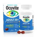 Ocuvite 50 + Eye Vitamin & Mineral Suplement, Multivitamin for Vision & Ocular Health with Omega-3, Zinc, Vitamin C & E, Lutein & Luxanthin, Zinc Suplemen Perempuan dan Pria, 90 Softgels