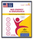 Red Energy & Endurance Patch - Natural Energy - USA Made - 30 Patch
