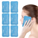 Kandang Es Mini NEWGO (6 Packs) Gel Cold Packs untuk Injuries Reworthy, Face Ice Pack untuk Operasi Wajah, Sakit Gigi, Mata Lelah, Boo Boos Kid, Bruses, Kepala Kepala, Breasting 4.5 "X 3.2" Biru