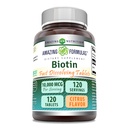 Amazing Formulas Biotin 10.000 mcg 124; Quast Dissolve Tablet 126; Non-GMO 124; Gluten Free Supplement (dibuat di USA) (Citrus 124; 120 Tablet)