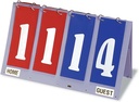 Tandem Sport 2 Digit Penjaga - Skor Flipper untuk Voli, Basketball, Baseball & Football - Tabletop Easy Flip Scoreboard