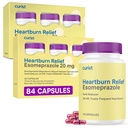 Curist Esomeprazole 20mg Capsules Delayed84 Count - Acid Reflux Medicine for Heartburn Relief - Two Packs of 42 Count Capsules (84 Total) - Acid Reflux Reflux Relief