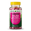 Spring Valley Ekstra Rambut Kekuatan, Skin & Nails Ditry Suplemen 120ct 5000 mcg