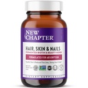 Suplemen Biotin Baru, Vegan Hair Skin dan Nails Vitamin dengan Biotin Fermentasi + Astaxanthin - 60 Count