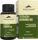 Tribulas Gokhru-60 Gokshura Tablet 1000mg 124; Ultra Tinggi berkonsentrasi 60% Saponins 124; Memperkuat Vigour 124; Tribulus Terrestris 124; untuk Kedua Pria & Perempuan (60 Tablet) (1)