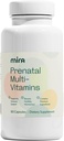 MIRA Prenatal MultiVitamin for Women, Flolate & Choline, Suplemen untuk Sebelumnya, During, and Post Pregnancy & Fetal Development, 60 Capsules (30 Pelayan), 1 Pack