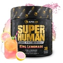 ALPHA LION Core Pre Workout dengan Creatine for Performance, Beta Alanine for Muscle, L- Citrulline untuk Pompa & Tri- Source Caffein untuk Energi Yang Terus-menerus (30 Hamba, King Lemonade Flavor)