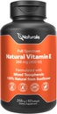 Sunflower Sunflower Vitamin E 268mg (400 IU) dengan Mixed Tocopherols 124; Essiable Skin Vitamin & Imune Dukungan Non-GMO, Soy & Gluten Free 124; 60 Softgeels