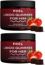 FOCL Women & Male Libido Booster Intimacy Set - 1 Month Suppply Libido Gummies for Men & Would With Horny Goat Weed 124; Boost Desire, Arousal, Energy, Stamina, Performance, Endurance, Hormone Salvation