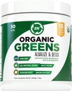 Powder Organik Hijau - USDA Organik - Non- GMO - 15 Superfoods - Detox dan Manfaat Kesehatan Ammune Termasuk Spirulina, Matcha Green Tea, dan Ashwagandha - 30 hamba