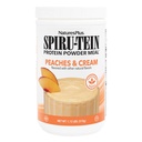 NaturesPlus SPIRU-TEIN Shake - Peaches & Cream Flavor - 1.1 lbs, Spirulina Protein Powder - Plant Based Meal Replacement, Vitamin & Mineral For Energy - Vegetarian, Gluten- 15 Servis