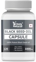 Black Seed Oil Softgel Capsule - 500mg (120 Softgel) Premium Quality Cold Pressing Nigella Sativa Seeds Minyak 2 Bulan Suppplemen I Rich Thymoquinone, Vitamin E & Omega 3 6 9