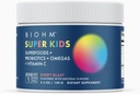 BIOHM Super Kids Superfood Popper Plus Proposer (5.3 Oz, 30 Servings) Delicious Berry Blast, Antioksidants, Omega 3 & Vitamin C, Non-GMO, Dairy Free, No Artificial Ingreations, Vegetarian, Ages 4 +
