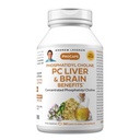 ANDREW LESSMAN PC Liver and Brain Benefts 360 Softgels - Pfoshatidyl Chooline, Paling Penting Gedung Blok untuk Hati dan Otak Struktur, Fungsi. Tidak ada Addonist. Mudah untuk Swallow Softgels