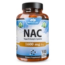 Lab Kehidupan N- Acetyl- L- Cysteine (NAC) 1600 mg - 100 Capsules, Non- GMO & Gluten- Free