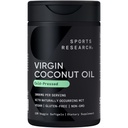 Penelitian Olahraga ® Organic Coconut Oil Capsules 3000MG - Cold Press Ekstra Virgin Coconut Oil dengan Medium Chain Triglycerides (MCT) - Vegan Friendly & Non-GMO Verifikasi - 120 Softgels