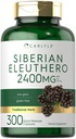 Carlyle Siberian Eleuthero 124; 2400mg 124; 300 Capsules 12.4; Non-GMO dan Gluten Free Formula 124; Siberian Ginseng 124; Persediaan Herbal Tradisional