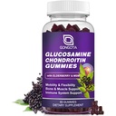 Glucosamin Chondroitin Gummies - 2 - Pack, Ekstra Kekuatan 1500mg Glukoshamine dengan MSM & Elderberry, Dukungan Fleksibilitas, Kartilage & Ammune Dukungan Supplemen untuk Pria dan Perempuan - 60count (1 Pack)