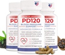 Suplemen Tekanan Darah untuk Membantu Mengurangi Tekanan Darah Tinggi Tentu, CoQ10, Nitric Oxide, Black Odorless Aged Garlic, Omega 3, L- Theanine, Vitamin D3 untuk Tekanan Darah Dukungan