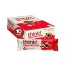 berpikir! Protein Bars, Kandang Protein Tinggi, Gluten Bebas, Kosher Friendly, Chunky Peanut Butter, Nutrection Bars, 2.1 Oz per Bar, 10 Count (Packing May Vary)