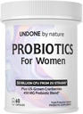Probiotik untuk Perempuan, 50 Miliar CFU Women 's Propoletic with Prestice, Plus US Grown Cranberry, GI Support, Women' s Health, Triple Protection System, Delayed Release, 60 Capsules