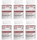 Skin, Eye, Nerve, Muscle Recovery, Imune Dupport Antioksidant Suplemen, 12mg Astaxanthin, 180 Servings, 6 Botol