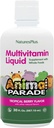 NaturesPlus Animal Parade Sumber Liquid Multivitamin Anak Hidup - Tropical Berry Flavor - 30 fl oz - Whole Food Suplemen - Vegetarian, Gluten- Bebas - 60
