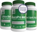 Pack Metabolisme Booster sehat Menampilkan GlucoPro Max, Alpha Lipoic Acid & Ultra- Betic MultiVitamin