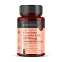 Ultra Pure Superba Krill Oil 500mg x 120 Capsules - Sourced in The Unposed Waters of Antartika Menyediakan Supply Kaya Astaxanthin, Omega 3 dan Vitamin D